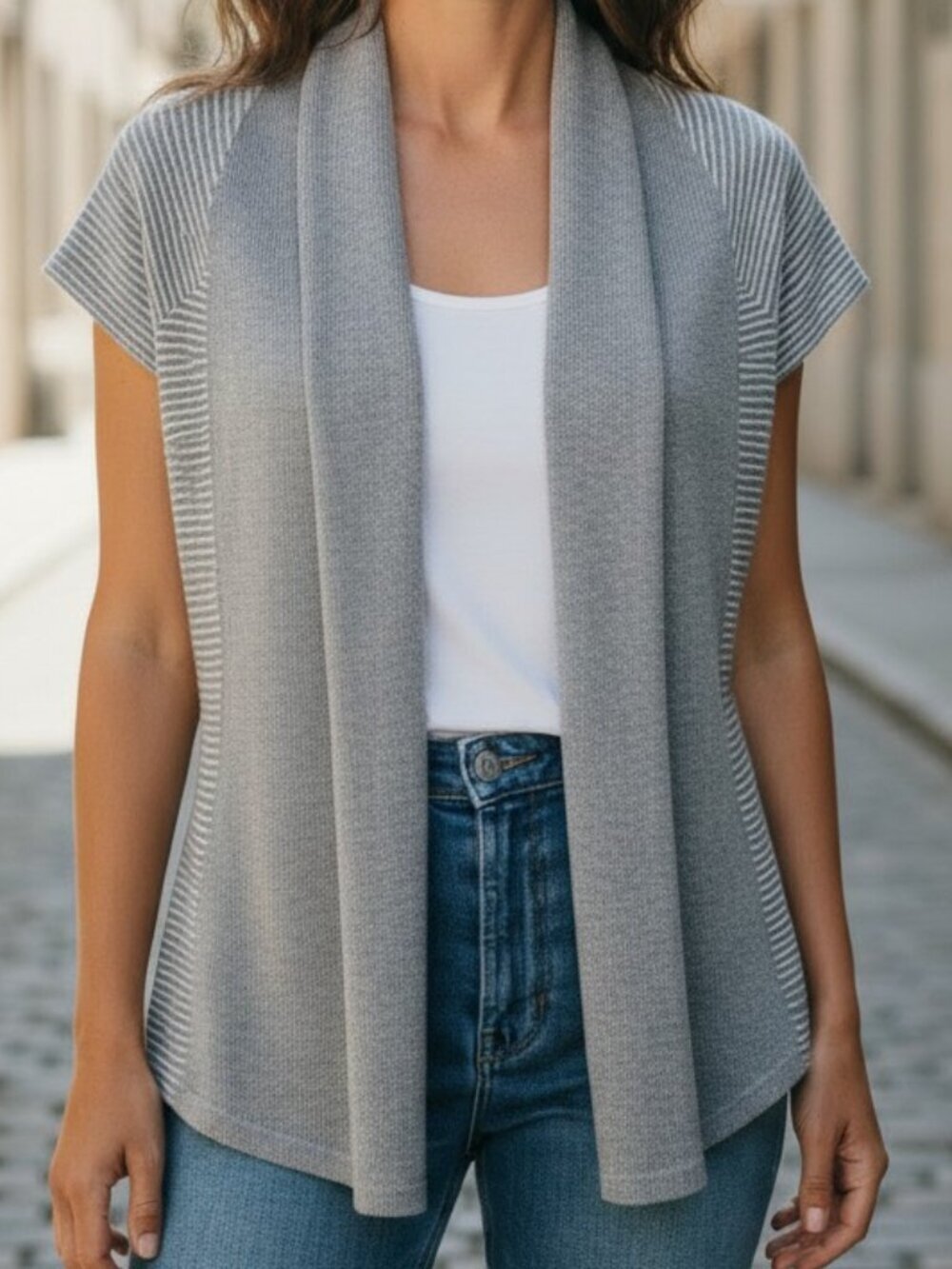 Urban Outfitters "Pins & Needles Open Front Short Sleeve Cardigan